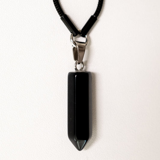 Blacked Out Earplug Necklace