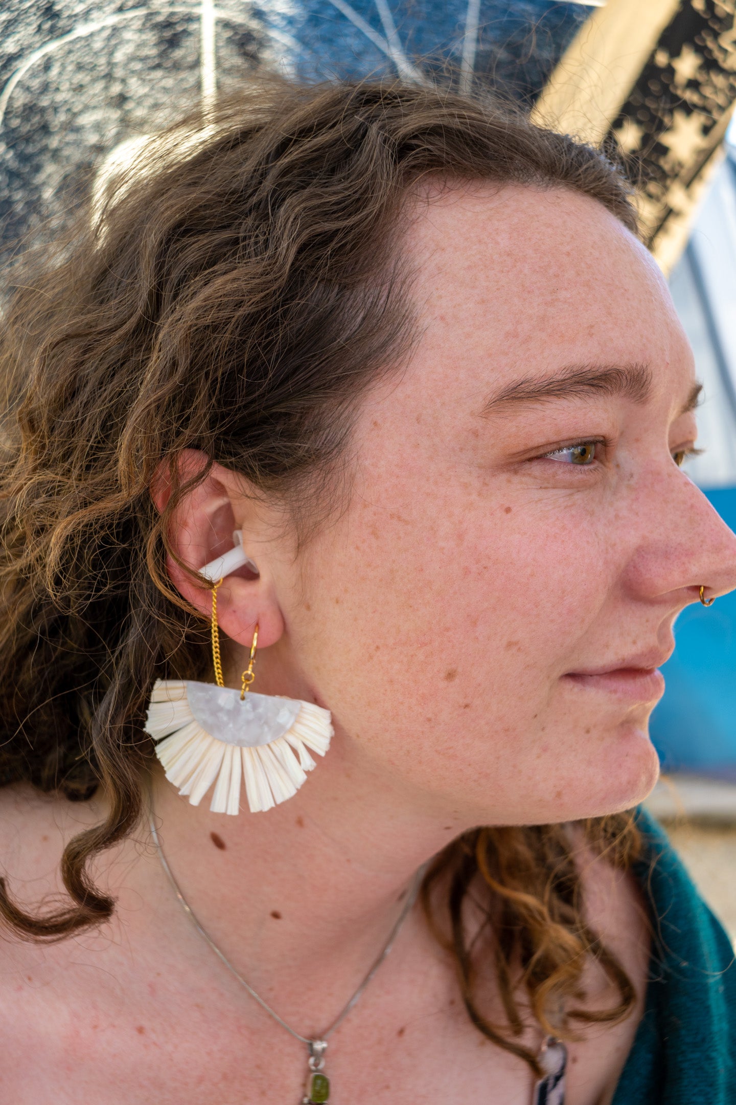 Music festival earplug earrings