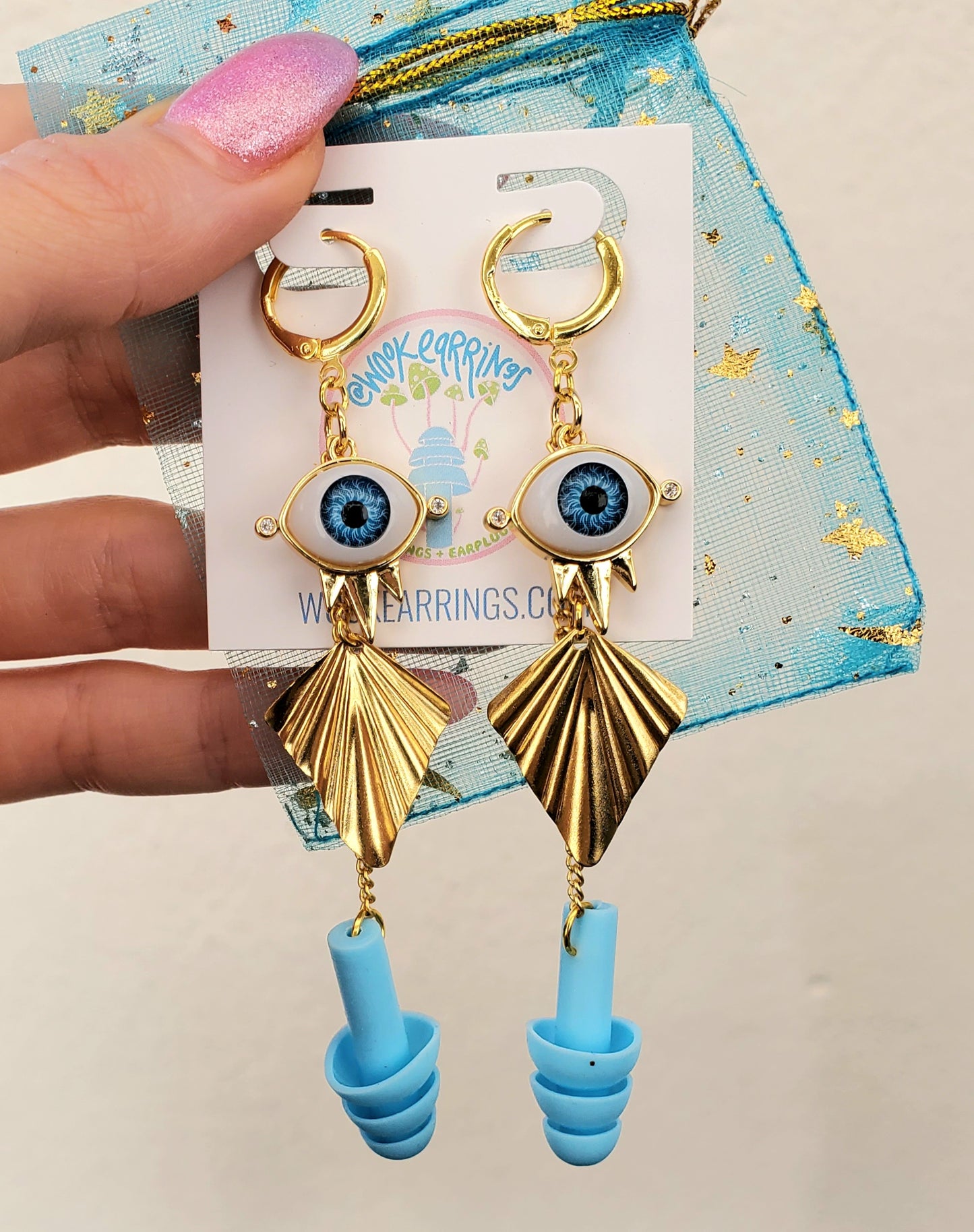 Eyeball Earplug earrings